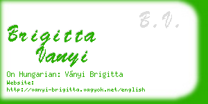brigitta vanyi business card